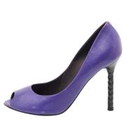 Pre-owned Suede heels Bottega Veneta Vintage , Purple , Dames