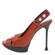Pre-owned Leather sandals Marni Pre-owned , Brown , Dames