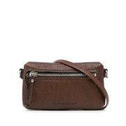 Pre-owned Leather crossbody-bags Burberry Vintage , Brown , Dames