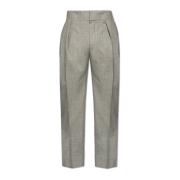 Plooivoorkant broek Alexander McQueen , Gray , Heren