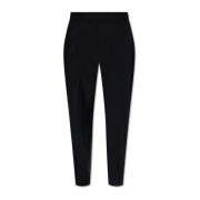 Plooivoorpantalon Alexander McQueen , Black , Dames