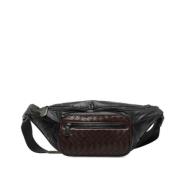 Pre-owned Leather crossbody-bags Bottega Veneta Vintage , Black , Dame...