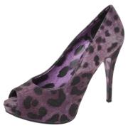Pre-owned Denim heels Dolce & Gabbana Pre-owned , Purple , Dames