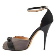 Pre-owned Leather sandals Giuseppe Zanotti Pre-owned , Gray , Dames