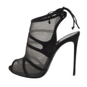 Pre-owned Mesh sandals Gianvito Rossi Pre-owned , Black , Dames