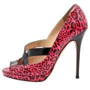 Pre-owned Leather heels Jimmy Choo Pre-owned , Pink , Dames