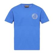 T-shirt met logo Versace Jeans Couture , Blue , Heren