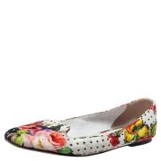 Pre-owned Fabric flats Dolce & Gabbana Pre-owned , White , Dames