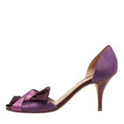 Pre-owned Satin heels Giuseppe Zanotti Pre-owned , Purple , Dames