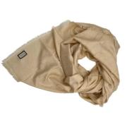 Pre-owned Fabric scarves Gucci Vintage , Beige , Dames