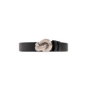 Leren Riem Bottega Veneta , Black , Dames