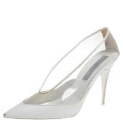 Pre-owned Leather heels Stella McCartney Pre-owned , White , Dames