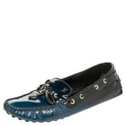 Pre-owned Leather flats Louis Vuitton Vintage , Black , Dames