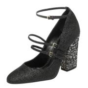 Pre-owned Fabric heels Sergio Rossi Pre-owned , Black , Dames