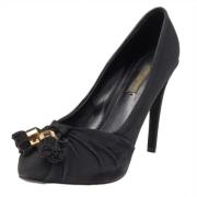 Pre-owned Suede heels Louis Vuitton Vintage , Black , Dames