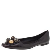 Pre-owned Leather flats Fendi Vintage , Brown , Dames