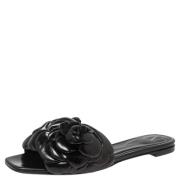 Pre-owned Leather sandals Valentino Vintage , Black , Dames