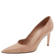 Pre-owned Leather heels Sergio Rossi Pre-owned , Beige , Dames