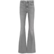 Flare Jeans Upgrade Modieuze Collectie Frame , Gray , Dames