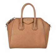 Pre-owned Leather handbags Givenchy Pre-owned , Brown , Dames