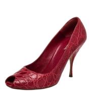 Pre-owned Leather heels Prada Vintage , Red , Dames