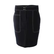 Blauwe Katoenen Rok voor Dames Tommy Hilfiger , Blue , Dames