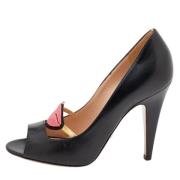 Pre-owned Leather heels Gucci Vintage , Black , Dames