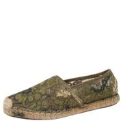 Pre-owned Lace flats Valentino Vintage , Green , Dames