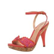 Pre-owned Fabric sandals Sergio Rossi Pre-owned , Orange , Dames