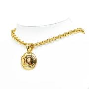 Pre-owned Metal necklaces Chanel Vintage , Yellow , Dames