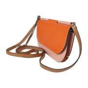 Pre-owned Leather shoulder-bags Loewe Pre-owned , Orange , Dames