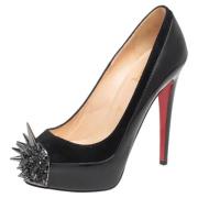 Pre-owned Leather heels Christian Louboutin Pre-owned , Black , Dames