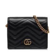 Pre-owned Leather shoulder-bags Gucci Vintage , Black , Dames