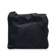 Pre-owned Leather shoulder-bags Prada Vintage , Black , Dames