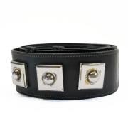 Pre-owned Leather belts Hermès Vintage , Gray , Dames