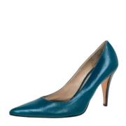 Pre-owned Leather heels Givenchy Pre-owned , Blue , Dames