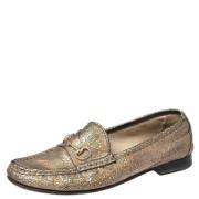 Pre-owned Leather flats Gucci Vintage , Multicolor , Dames