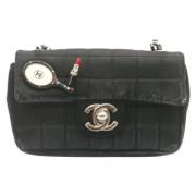 Pre-owned Suede chanel-bags Chanel Vintage , Black , Dames