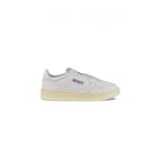 Witte Leren Lage Sneakers Autry , White , Heren