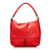 Pre-owned Leather handbags Bottega Veneta Vintage , Red , Dames