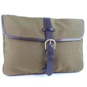 Pre-owned Canvas clutches Salvatore Ferragamo Pre-owned , Brown , Dame...