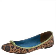 Pre-owned Coated canvas flats Dolce & Gabbana Pre-owned , Brown , Dame...