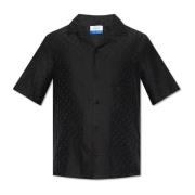 Zijden shirt Off White , Black , Heren