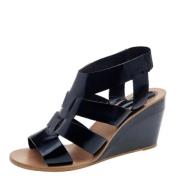 Pre-owned Leather sandals Chloé Pre-owned , Black , Dames