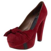 Pre-owned Suede heels Marni Pre-owned , Red , Dames