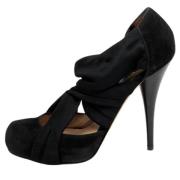 Pre-owned Fabric heels Fendi Vintage , Black , Dames