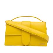 Pre-owned Leather shoulder-bags Jacquemus Pre-owned , Yellow , Dames