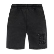Katoenen shorts met logo Misbhv , Gray , Heren