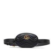 Pre-owned Leather shoulder-bags Gucci Vintage , Black , Dames