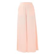 Elegante wijde broek met zakken Kocca , Pink , Dames